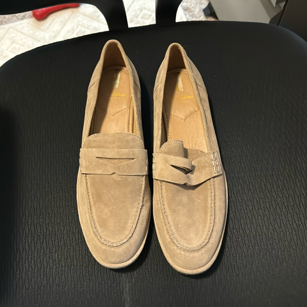 Ladies light beige loafers. New. Never worn.